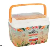 Huismerk Exotic Summer Life Story Fridge 5l Steife Tragbare Kühlbox