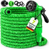 Tresko Flexibler Gartenschlauch Wasserschlauch flexibel dehnbarer Flexischlauch 15m