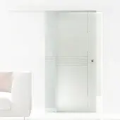 Levidor Glasschiebetür 102,5 x 205 cm München Griffmuschel