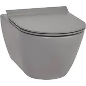 Ben Segno Hänge-WC mit WC-Sitz Xtra glaze+ Free flush Betongrau