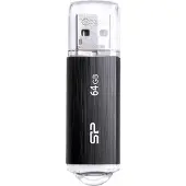 Silicon Power USB-Stick 64GB USB2.0 U02 Plastic Black