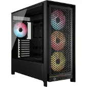 Corsair FRAME 5000D RS ARGB, Midi Tower, PC, Schwarz, ATX, EATX, micro ATX, Mini-ITX, Kunststoff, Stahl, Gehärtetes Glas, Gaming