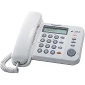 Panasonic KX-TS520EX1W, 50 Eintragungen, Weiß