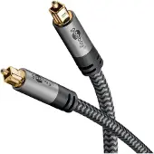 Goobay TOSLINK-Kabel, 10 m, Sharkskin Grey