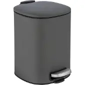 Wenko Treteimer Alassio, Grau 5 L, Easy-Close Absenkautomtik Wenko