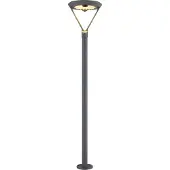 Globo Lighting Solarleuchte DH 31x204,70 cm grau Solarlampe