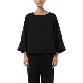 Comma Shirtbluse Sommerbluse 3/4-Arm mit weiten Ärmeln