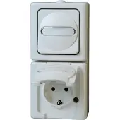 Heinrich Kopp 130802000, CEE 7/3, 2 Modul(e), CEE 7/4, Weiß, 250 V, 16 A