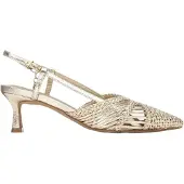Xti für Damen. 14530101-ORO Schuhe 145301 gold (38), 5 bis 8 cm, Schnalle, Lässig, Party