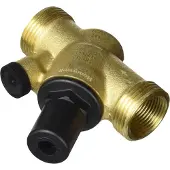 Honeywell Druckregler, DN20, Anschlussgewinde: 3/4 Zoll innen und 1 Zoll außen an jedem Anschluss. Manometeranschluss: G 1/4 Zoll