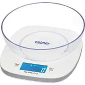 Zelmer ZKS1450, Elektronische Küchenwaage, 5 kg, 1 g, Weiß, Arbeitsplatte, Quadratisch