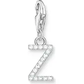 Thomas Sabo Charm-Anhänger Buchstabe Z mit Weissen Steinen Silber