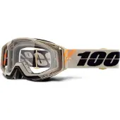 100% Goggles 100% RACECRAFT POLIET (Anti-Fog Transparent Glass + 10 Skidding) (NEW)