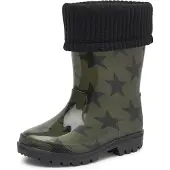 Gevavi Gummistiefel Kinder Star PVC Grün-Schuhgröße 30