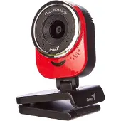 Genius kamera web Full HD QCam 6000, 1920x1080, USB 2.0, czerwona, Windows 7 a vyšší, FULL HD, 30 FPS