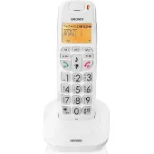 Brondi Bravo Bright, DECT-Telefon, Kabelloses Mobilteil, Freisprecheinrichtung, 20 Eintragungen, Anrufer-Identifikation, Weiß
