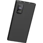 Platinet power bank 10000mAh PD QC LED, black