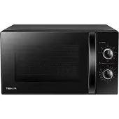 Toshiba Mikrowellenherd MW-MG20P mit Grill und Schnellabtauung, Schwarz