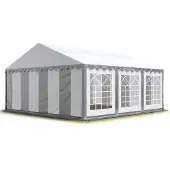 Sonstiges TOOLPORT Partyzelt Festzelt 3x6 m Garten-Pavillon PVC Plane 700 N in grau-weiß Wasserdicht