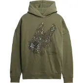 Superdry für Damen. W2012463A Sweatshirt Tatto grün (S), Lässig, Baumwolle