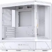 Jonsbo D200 Midi-Tower, mATX, Tempered Glass, Mini Temp Display - weiss