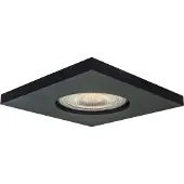 Light Prestige Unterputz quadratisch Lagos GU10 schwarz IP65 LP-440 / 1RS BK quadratisch
