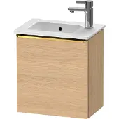 Duravit Waschtischunterschrank D-Neo 41x27,4x44cm, 1 T, An L, g pol/Eiche Nat