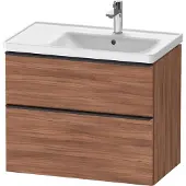 Duravit Waschtischunterschrank D-Neo 78,4x45,2cm, 1 Kast, B R, sw/Nuss Nat