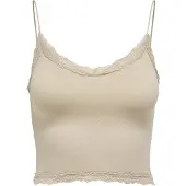 ONLY T-Shirt "T-Shirt ONLVICKY LACE SEAMLESS CROPPED TOP 1er Pack"