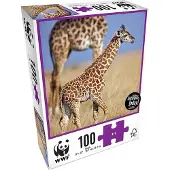 WWF Puzzle Baby Giraffe (100 Teile) Puzzle Afrika Tierschutz