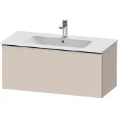 Duravit D-Neo Waschtischunterbau wandhängend, 1010x440x462mm, 1 Auszug, mit Griff Edelstahl gebürstet, DE4263070910000