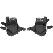Microshift MTB Thumb-Taps Schalthebel Paar Shimano 3x9-fach schwarz 2022 Schalthebel