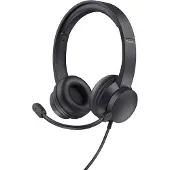 Trust HS-201, Kabelgebunden, Büro/Callcenter, 147 g, Kopfhörer, Schwarz