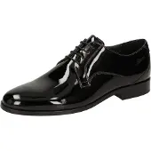Sioux Jaromir-702 Business Schuh by GERMANY Derbys Lack Schnürschuhe Schwarz, Größe:D 46 | UK 11