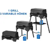 Campingaz 2201110, 2400 W, Grill, Gas, 175 g/h, Piezo, Edelstahl-Brennersystem