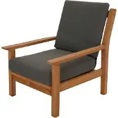 Lesli Living Loungesessel Stafford Taupe-grau/Teak