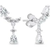 Brilio Silver Charming silver earrings with zircons EA715W