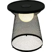 Leco Solarlampe / Solartisch LUNA anthrazit schwarz