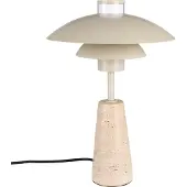 Zuiver Cole Tischlampe Travertin/Eisen weiß Ø26x37 cm