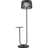 Leco , Stehlampe mit Ablagetisch, anthrazit