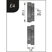 MetallKraft Biegerollensatz Typ E4, Ø 53 x 19 x 18 mm