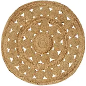 vidaXL Bereichsteppiche Natur Ø 90 cm Jute