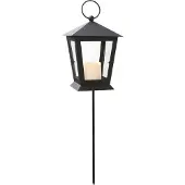 Star Trading LED-Laterne'Serene', schwarz, 1 LED-Kerze,40cm