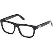 GCDS Unisex GD5043 001 Rahmen von BRILLEN Acetat Schwarz Quadratisch Normal