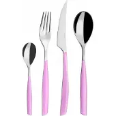 Casa Bugatti GLAMOUR, Besteckset 24-tlg. rosa Farbe, Gallery Box,