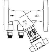 Oventrop Strv. Hydrocontrol VFC DN 32, PN 16, Flanschanschluss, Grauguss