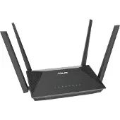 Asus RT-AX52 AX1800 AiMesh, Wi-Fi 6 (802.11ax), Dual-Band (2,4 GHz/5 GHz), Ethernet/LAN, Schwarz, Tabletop-Router