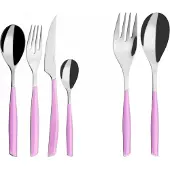 Casa Bugatti glamour, 50-teiliges besteckset mit aschgrauen griffen, in einer galeriebox,