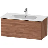 Duravit D-Neo Waschtischunterbau wandhängend, 1010x440x462mm, 1 Auszug, mit Griff Bronze gebürstet, DE4263004790000, Farbe: Nussbaum Matt Dekor