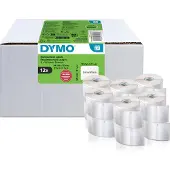 Dymo LabelWriter-Etiketten S0722440/99015, rechteckig, 54 x 70 mm, permanenthaftend, 12 Rollen mit jeweils 320 Etiketten, FSC-Papier, weiß